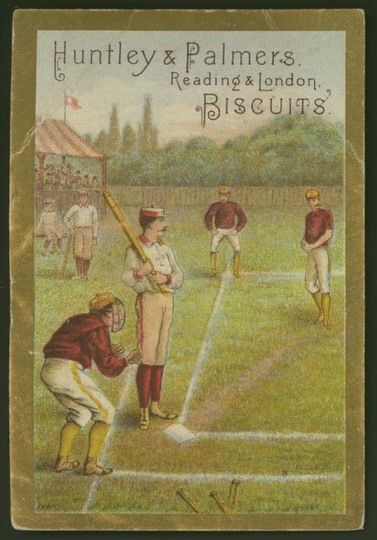 1878 Huntley & Palmers Biscuits Baseball Trade Card